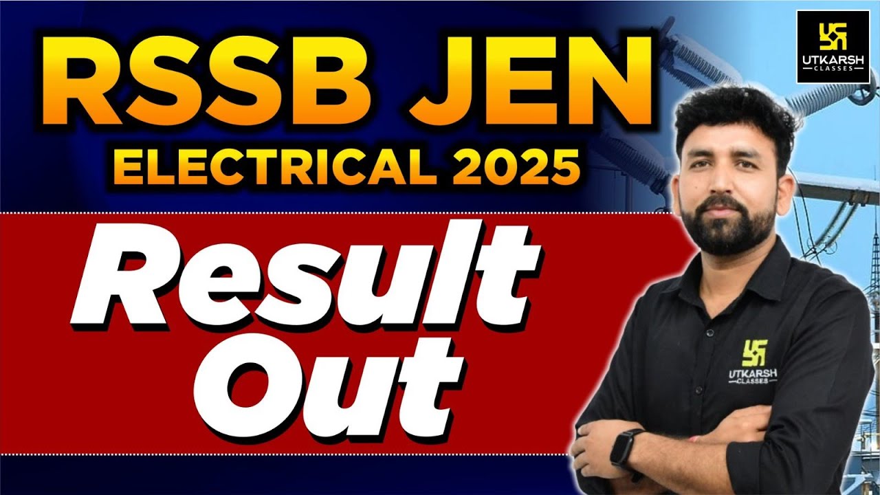 Wyniki egzaminu JEN Electrical RSSB OUT 🚨| Wyniki egzaminu JEN Electrical Rajasthan 2025 | Pełne ...