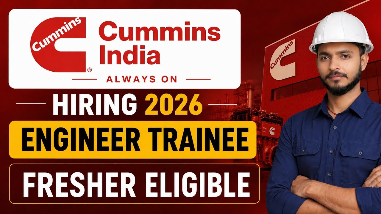 Cummins India Recruitment 2026 | Engineer Trainee | Apply Online