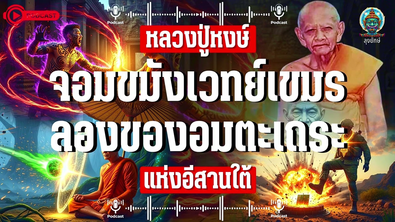 หลวงปู่หงษ์ พรหมปัญโญ โดนลองของจากจอมขมังเวทย์เขมร | ลุงยักษ์