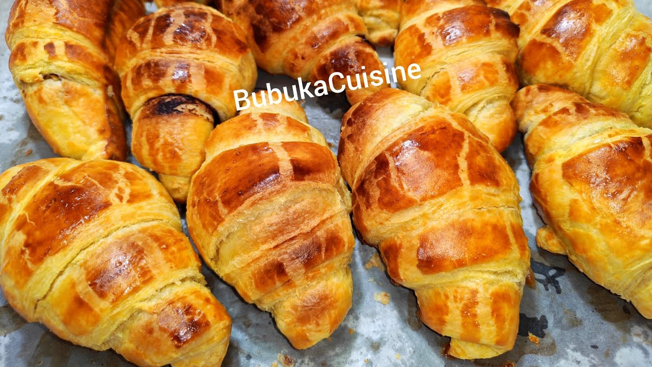 Круассаны из слоеного теста с шоколадом Nutella! @BubukaCuisine