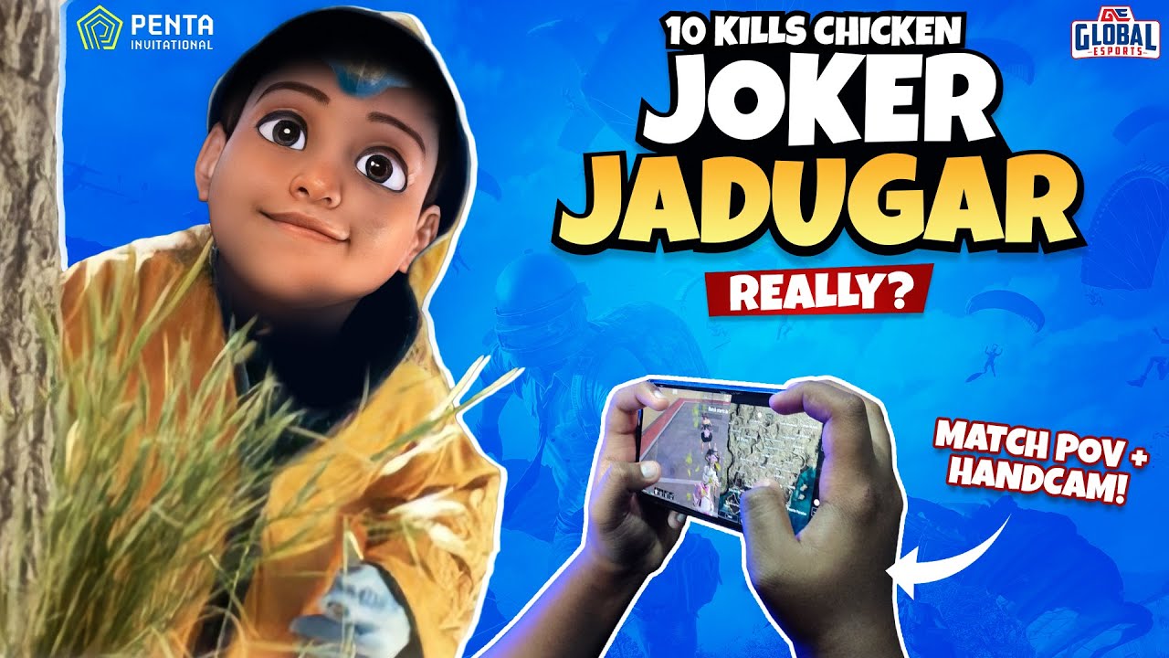 GE JOKER JADUGAR REALLY ? | 10 KILLS CHICKEN DINNER | GE JOKER HANDCAM + MATCH POV |