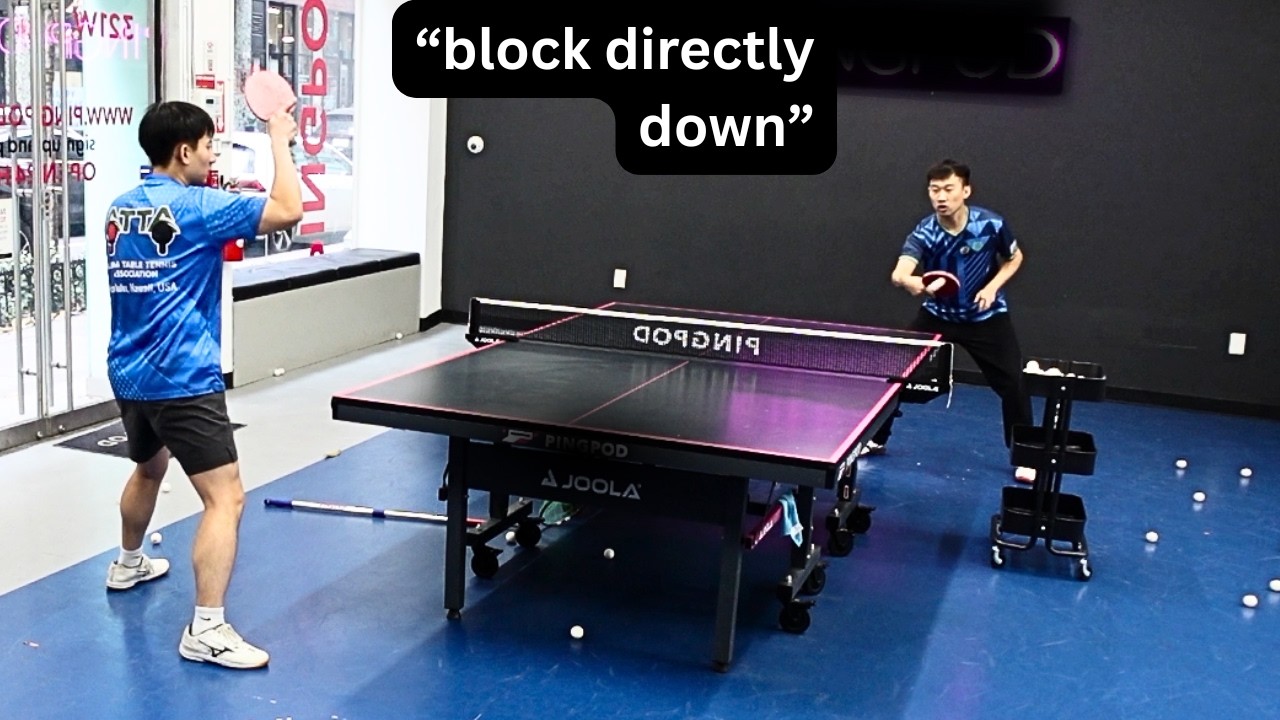 Refining My Block Against SPINNY Topspin Loops with Kai Zhang Ex-National Team Member