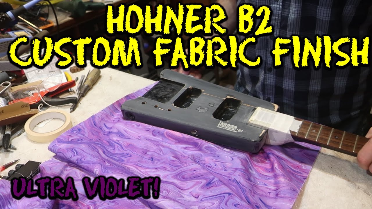 Hohner B2 Restoration  - Custom fabric finish with UV resin