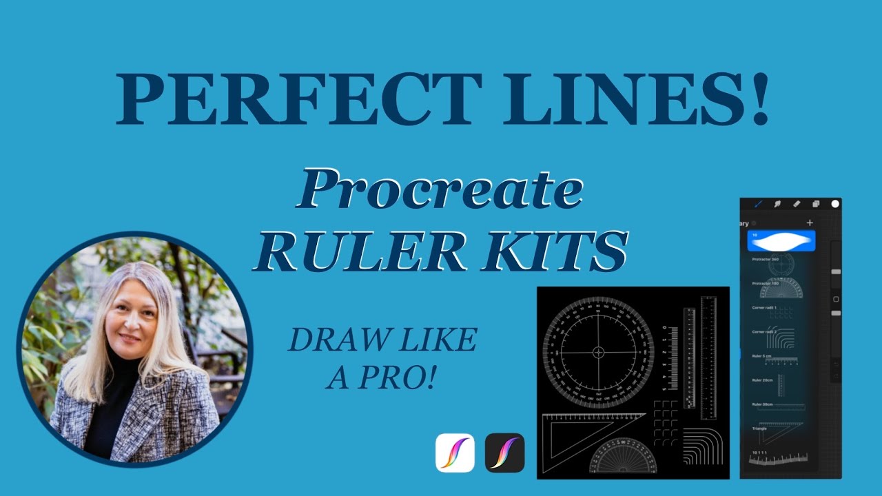 Procreate RULERS: Get PERFECT Lines & Angles Every Time (Designer's Secret Tool)