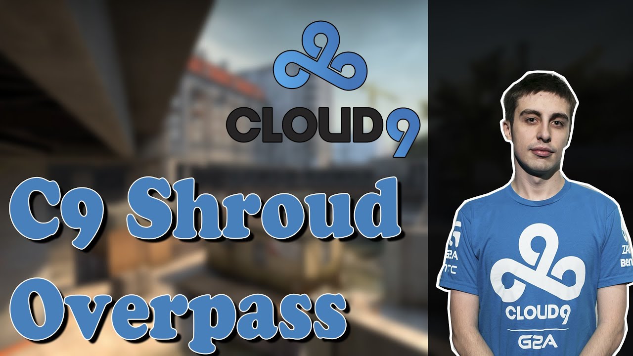 C9 Shroud playing CS:GO ESEA on overpass (twitch stream)