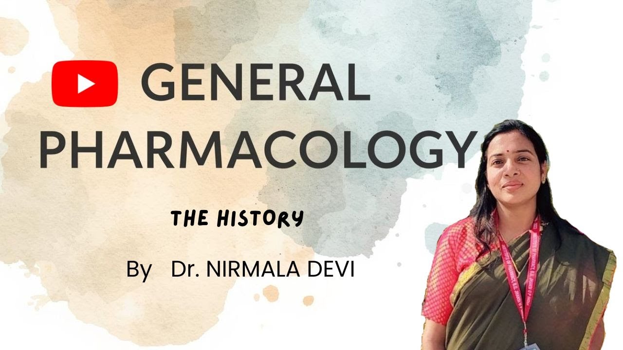 General Pharmacology ----TOPIC 1:  THE HISTORY