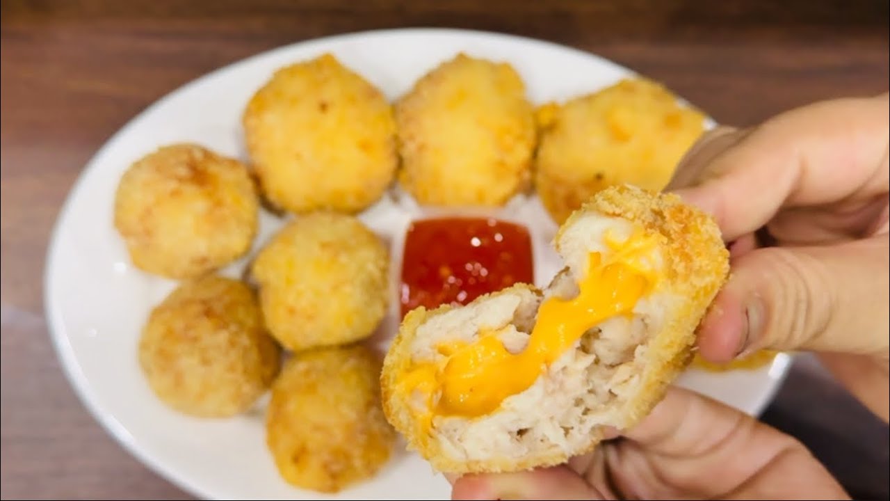 Bánh Gà Nhân Pho Mai Tan Chảy . Làm Bánh Gà  Pho Mai Tại Nhà . Bánh gà .Công thức kinh doanh .