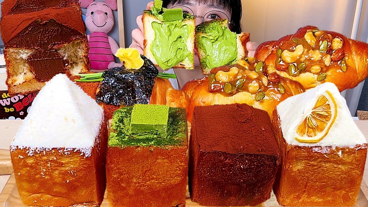 소하염전🧂 소금빵 크림되빵 디저트 먹방 Dessert Mukbang