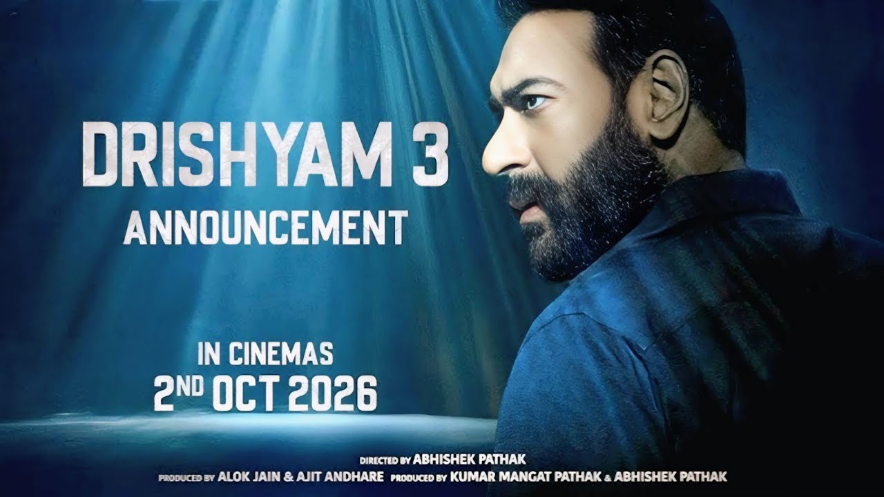 Drishyam 3 - First Look Trailer (2026)Drishyam 3: The Resurgence | Official Trailer | Ajay devgn