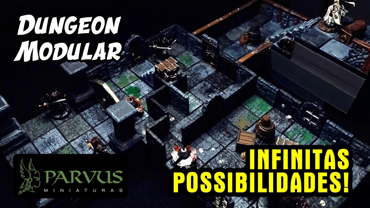 INCRÍVEL dungeon modular para seu RPG de mesa!