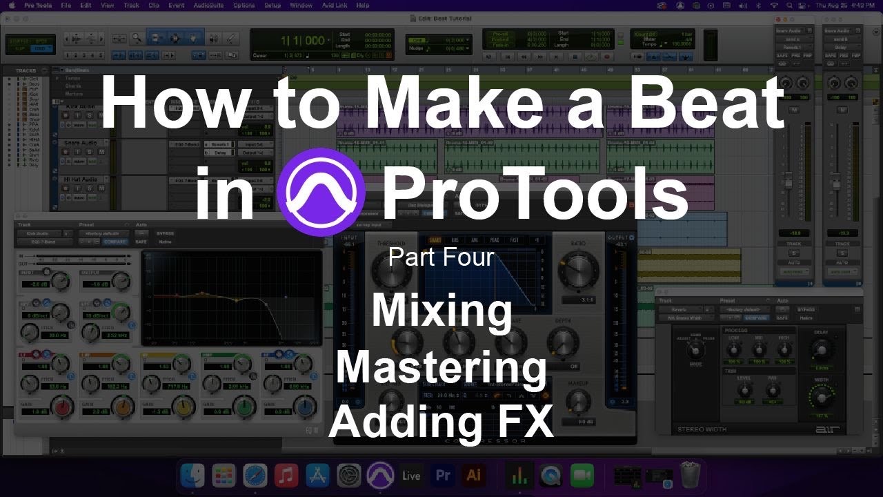 How to Make a Beat in ProTools | Part 4 Mixing and Mastering Uncut | Adding Reverb and Delay
