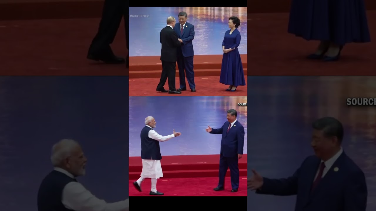 Putin, Modi & Xi Jinping Meet at the SCO Summit 🌏🤝 Power Leaders Together #putin #modi #xijinping