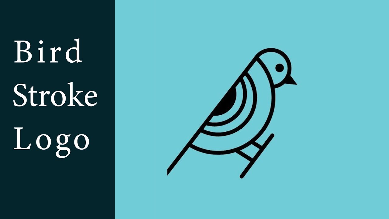How to make a Bird stroke Logo Tutorial in Adobe Illustrator | Urdu/Hindi
