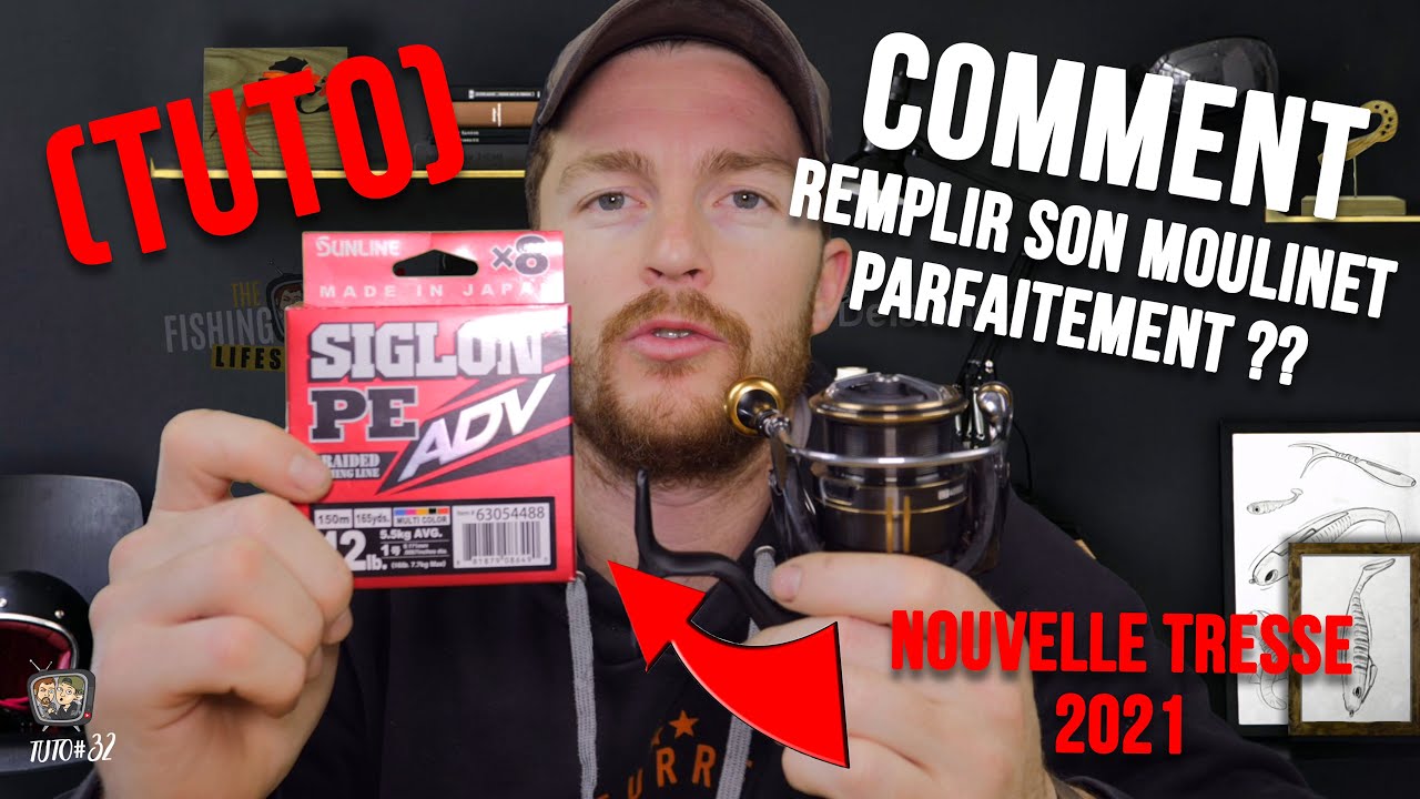 🎣 TUTO PÊCHE : Comment remplir parfaitement son moulinet de TRESSE ? - Nouveauté 2021
