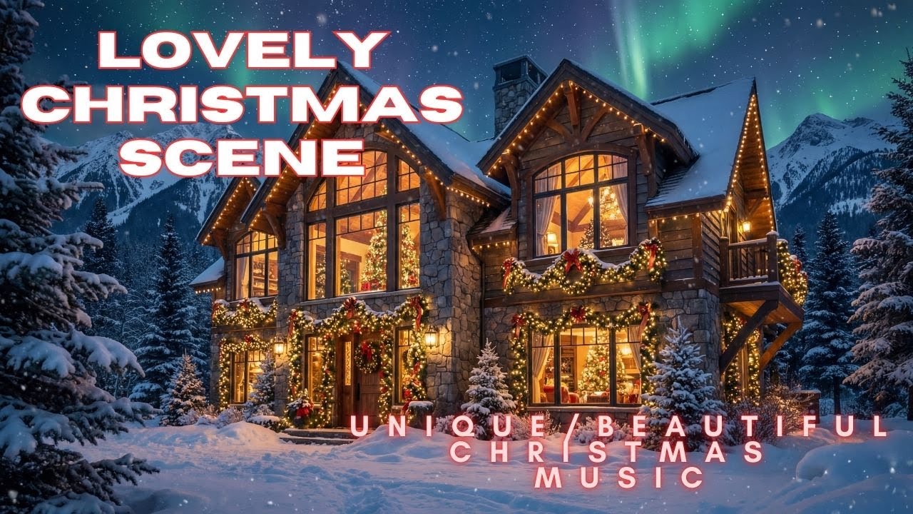 Christmas Music and Snowy Christmas Scene Christmas Lights Over Phoenix