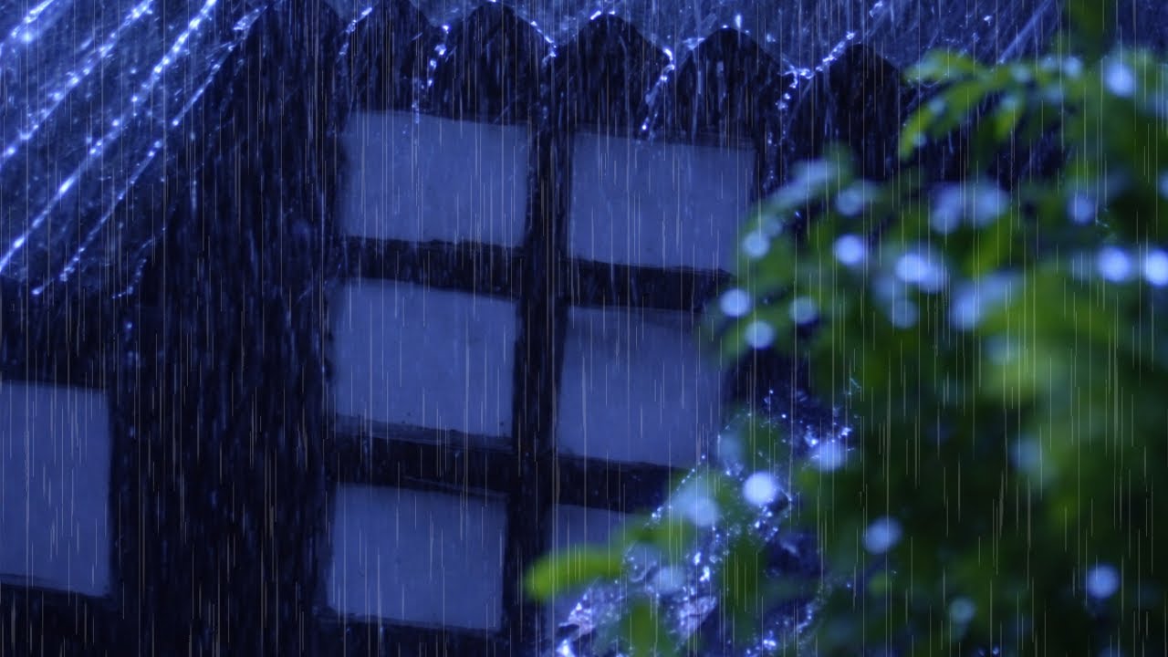 99% Fall Asleep Quickly with Heavy Rain 🌧️ Storm Sounds for Deep Sleep