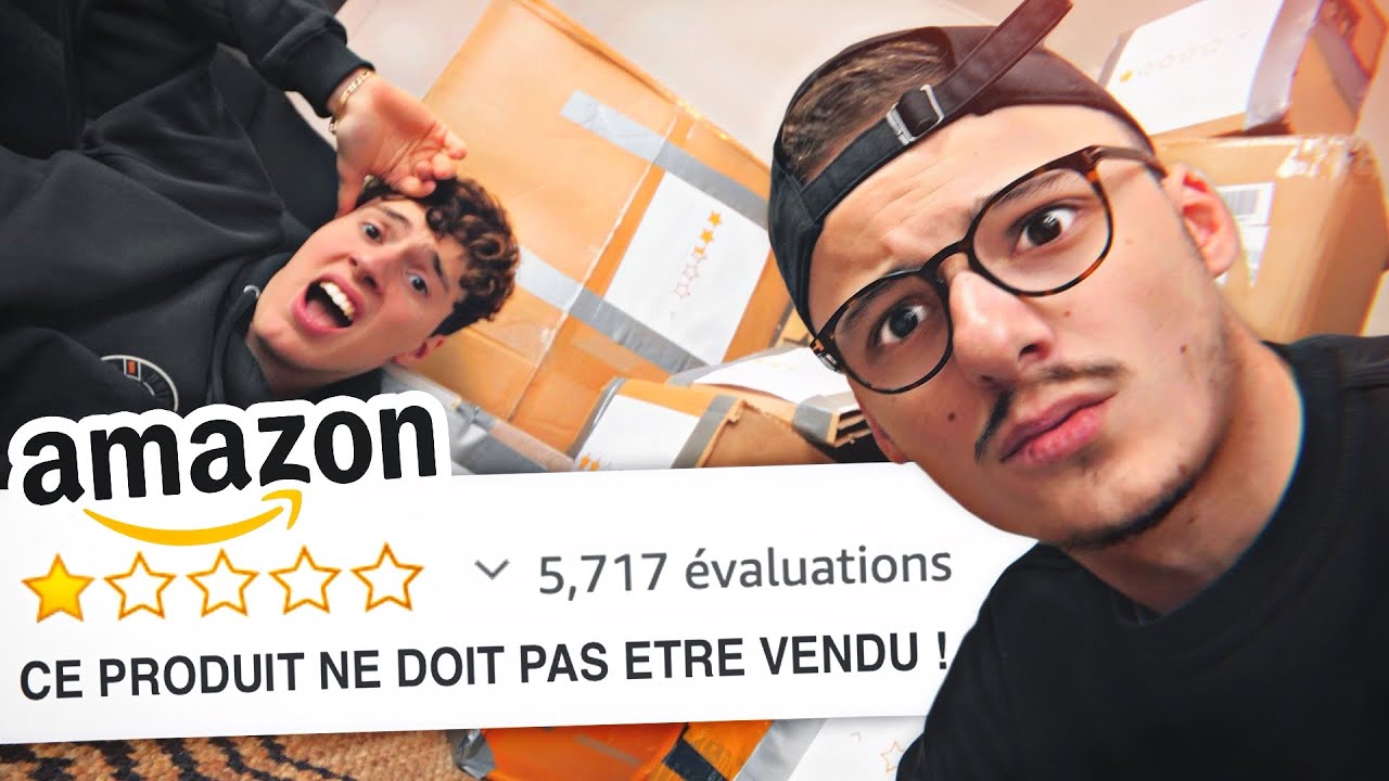 TESTER LES OBJETS AMAZON LES MOINS BIENS NOTÉS (ft. Léonard)
