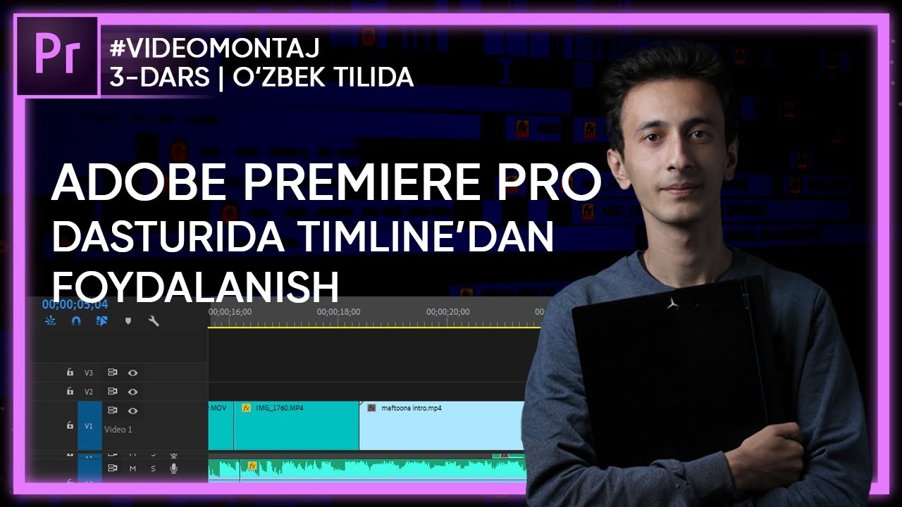 Timelineda ishlash va yangi sequence yaratish | Premiere proda videomontaj qilish 3-dars
