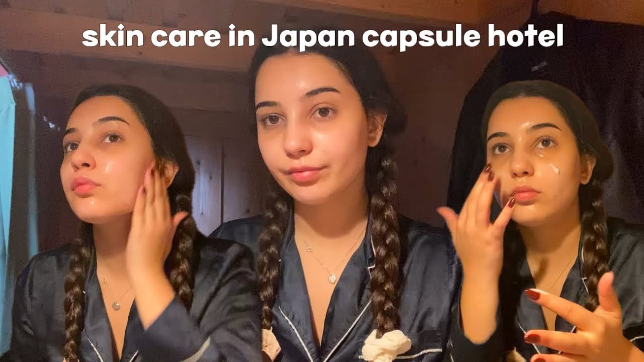 Japonya kapsül otelde minimal cilt bakımı ✨