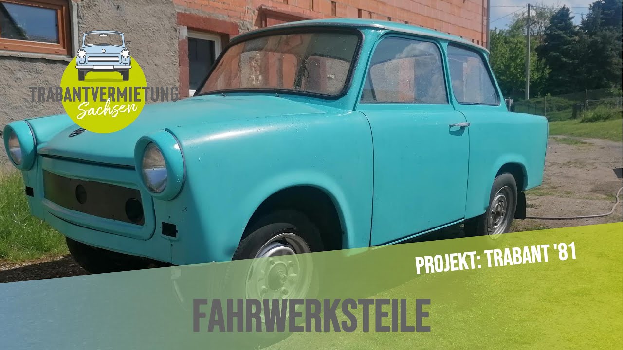 Trabant 601S Baujahr 1981: Die Fahrwerksteile sind vom Beschichten zurück