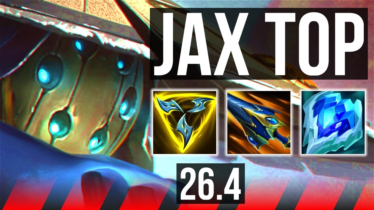 JAX vs YASUO (TOP) | Good KDA: 18/1/2 | EUW Master | 26.4
