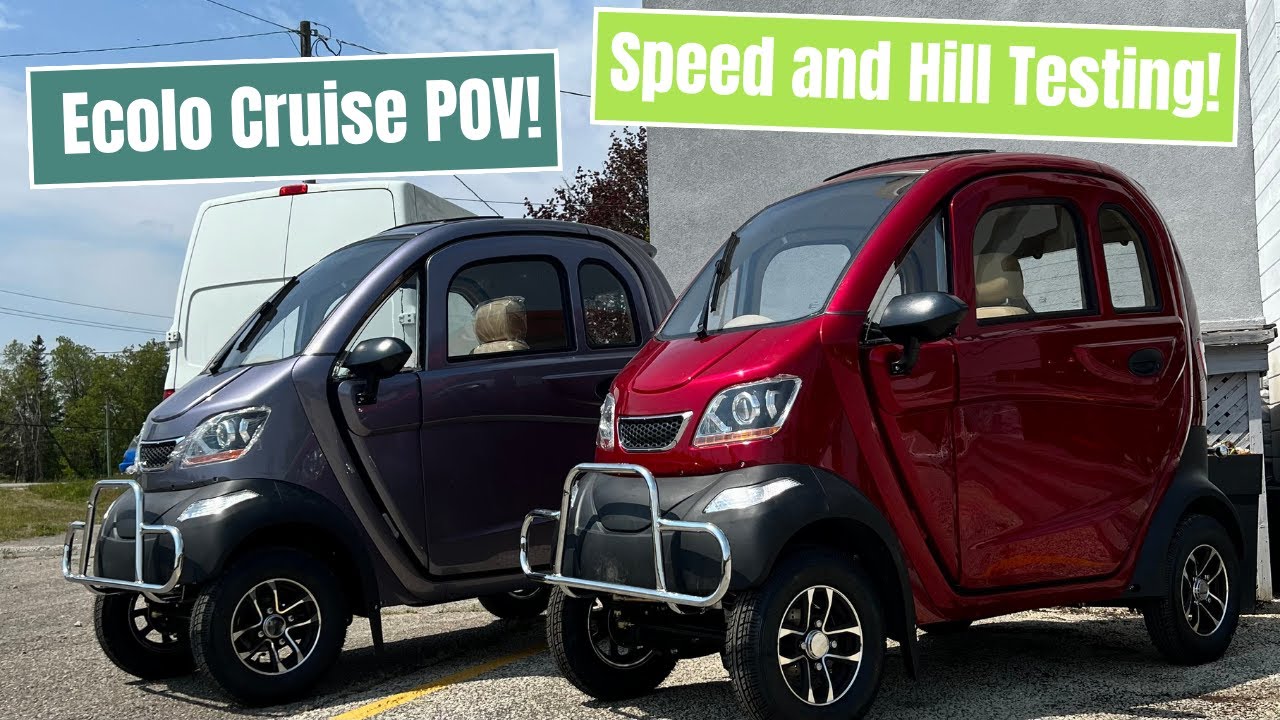 POV Ecolo Cruise Enclosed Mobility Scooter! Speed and Hill Testing!