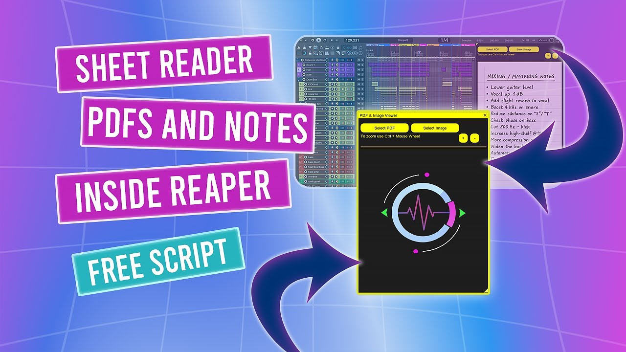 View PDFs & Images in REAPER!  Sheet Reader (v2.0 Update in Description)