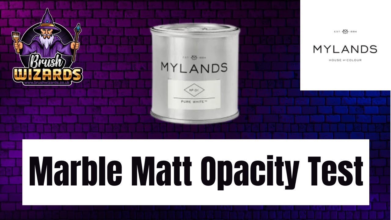 Mylands Marble Matt Opacity Test | Honest Decorator Review | Brush Wizards