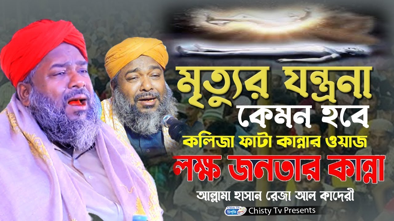 মৃত্যুর যন্ত্রনা কেমন হবে! কলিজা ফাটানো কান্নার ওয়াজ! আল্লামা হাসান রেজা  | Chisty BD | Bangla Waz