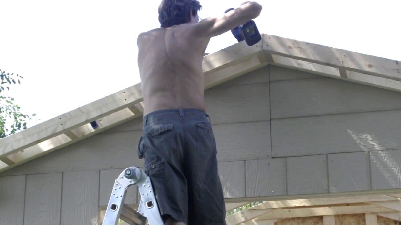 Amateur Shed Build Part 8, Subfacia Gable Ladders