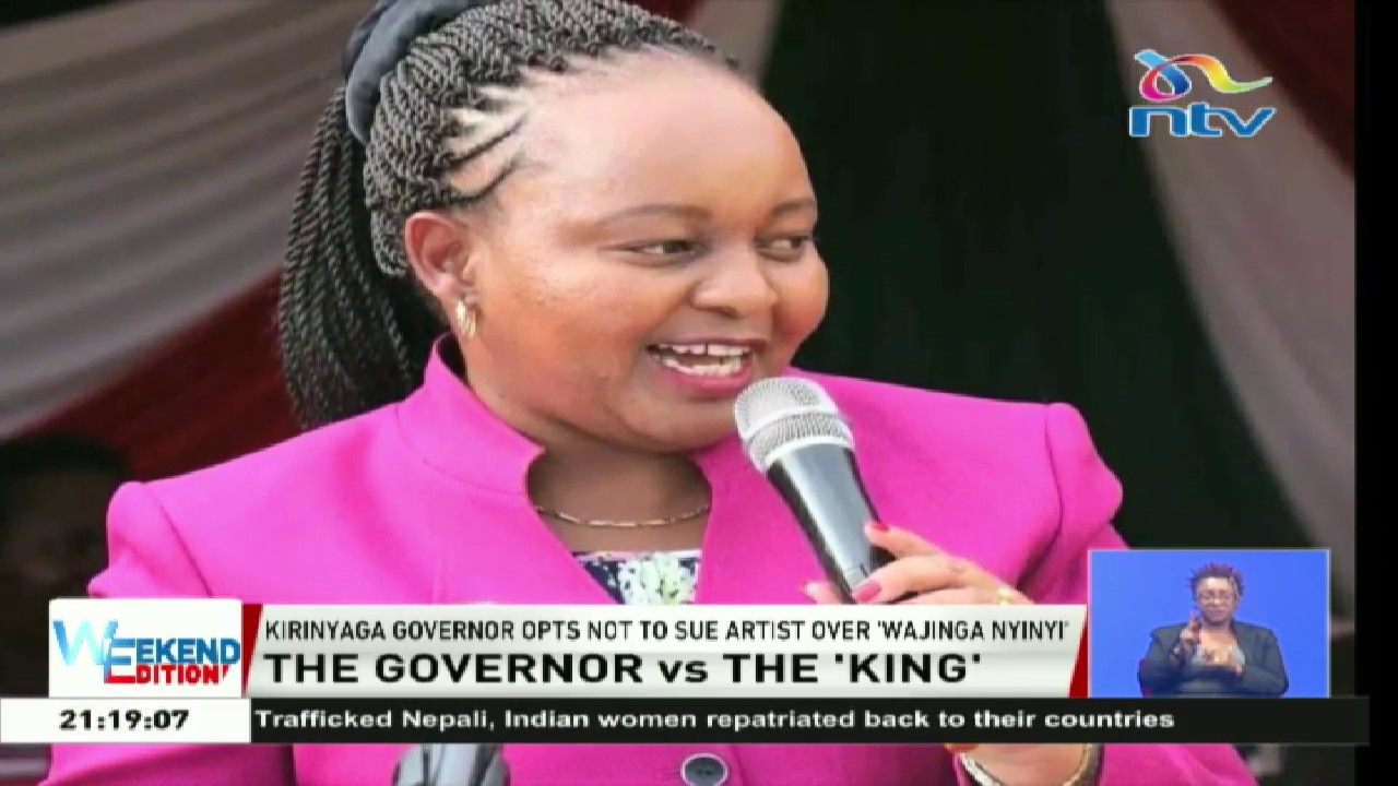 Wajinga Nyinyi: Governor Anne Waiguru opts not to sue King Kaka