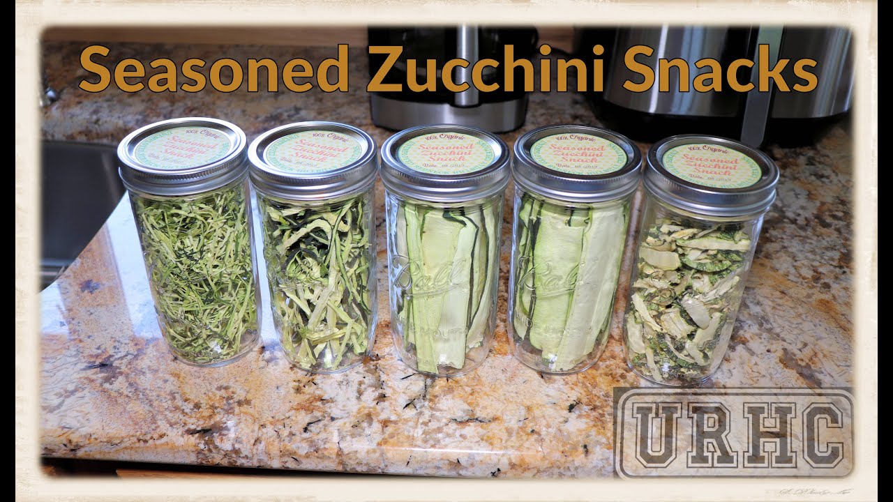 Dehydrating Zucchini Experiment Using 5 Different Cuts