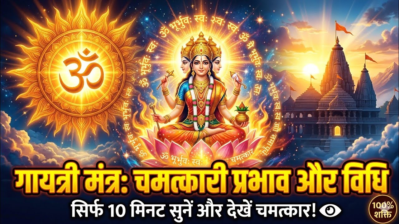 Gayatri mantra 108 times| for peace or positive energy |powerful mantra #viral #gayatrimantra#bhakti