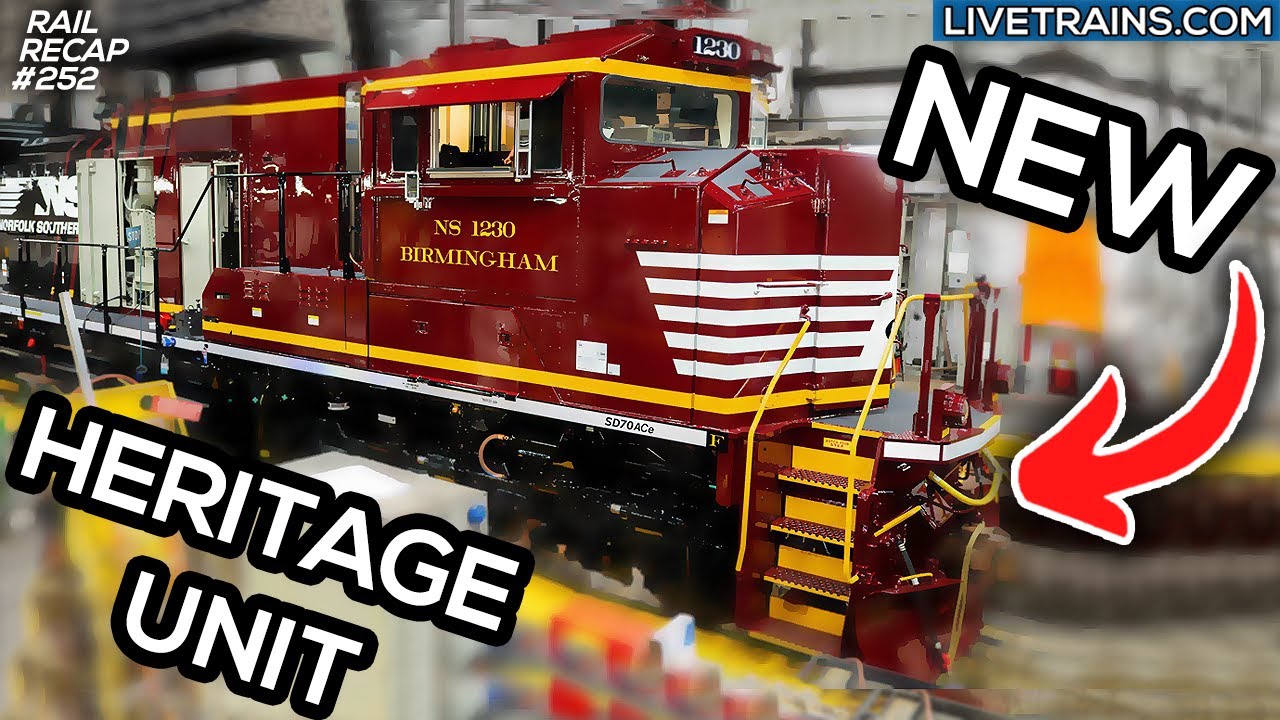 ВАУ! НОВЫЕ локомотивы Heritage от Norfolk Southern | RailRecap 252