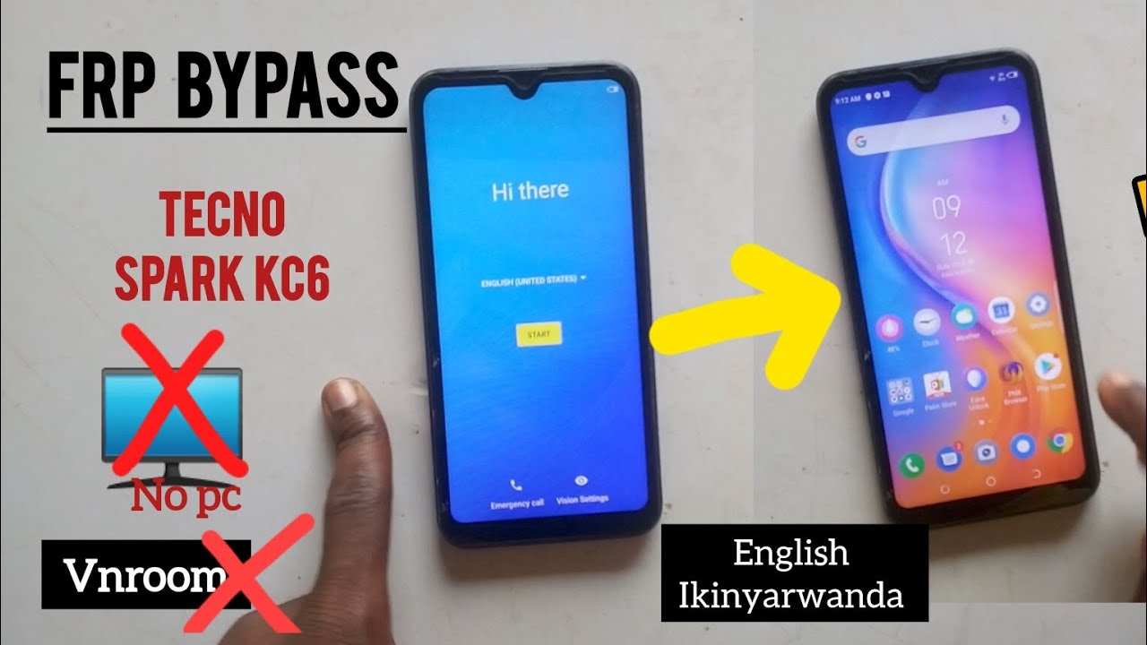 How to bypass FRP Tecno spark KC6 without PC 🔥🔥#after #factoryReset