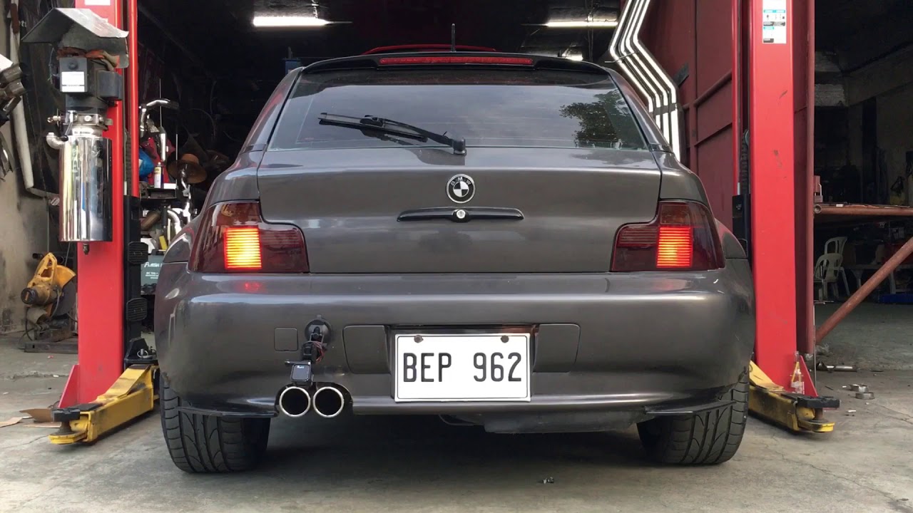BMW Z3 true dual Catback exhaust system with driftxaust airflow system