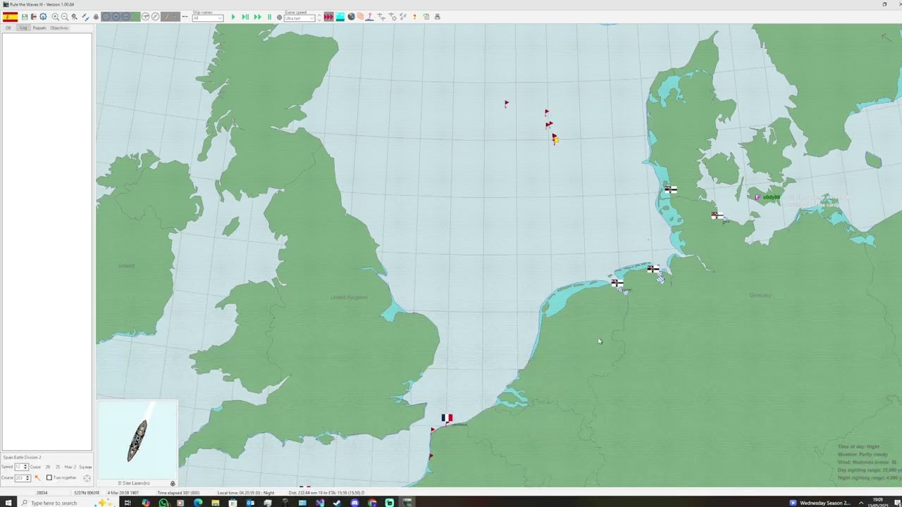 Fleet Plays Rule The Waves III Spain: Spain and France Vs Germany
