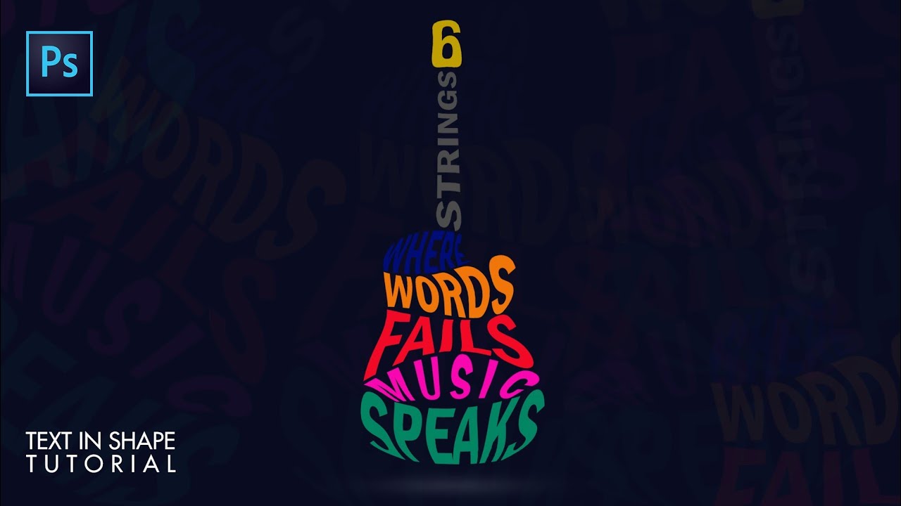 How to Write Text in Shape in Photoshop