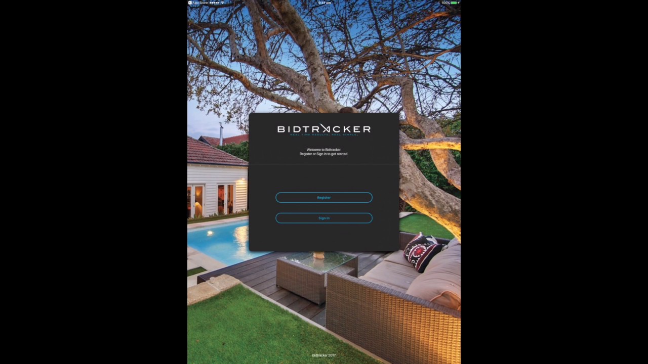 Sign in to Bidtracker