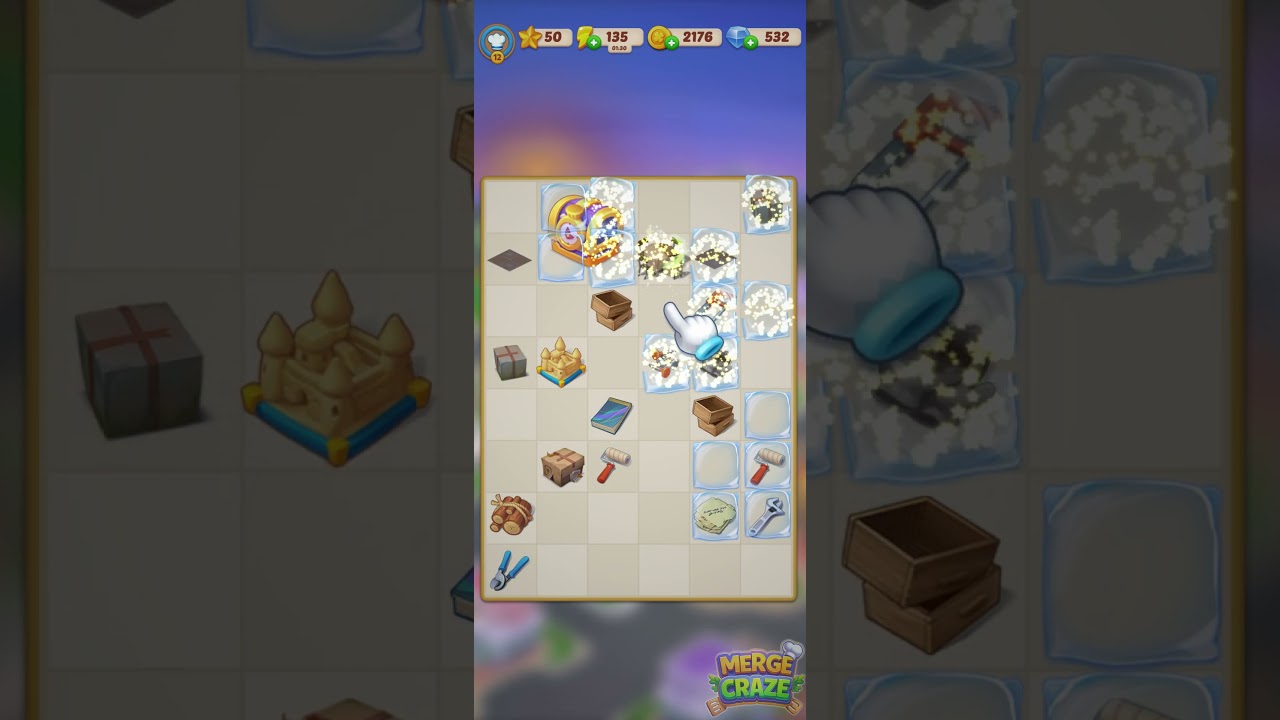 Merge Craze: Merge Puzzle Game | Merge 2 and Design Games | New Merge Games | 886x1920