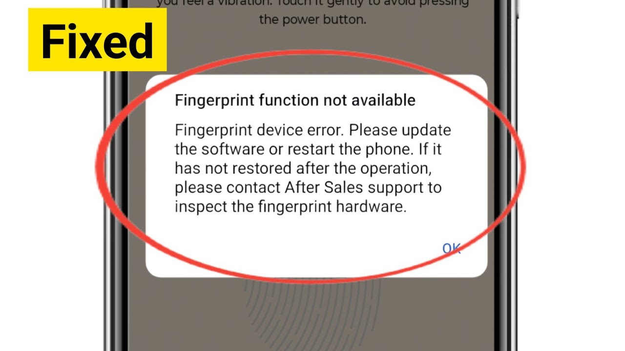 Fingerprint function not available Problem in Android || Fix Fingerprint function not available