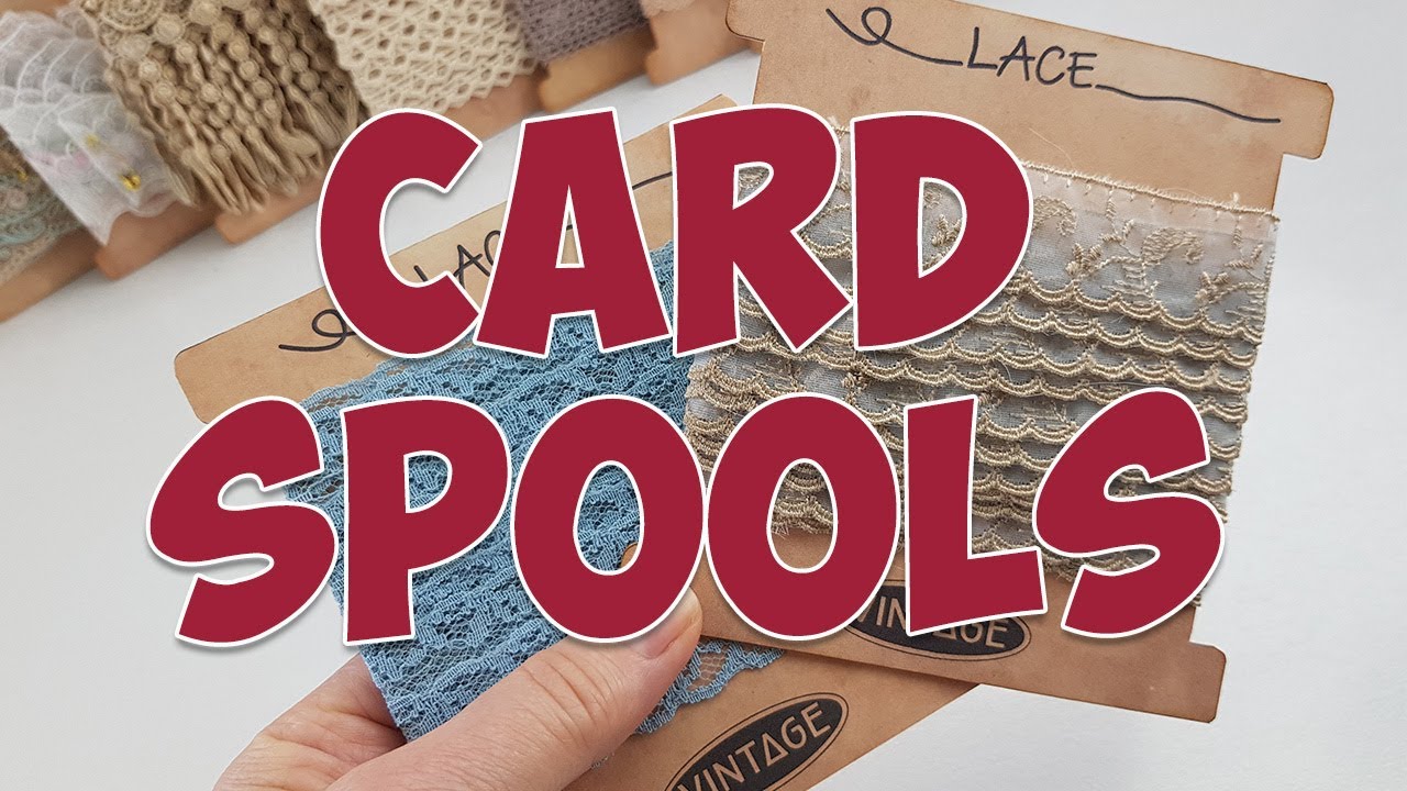 lace card spools (a great storage solution)