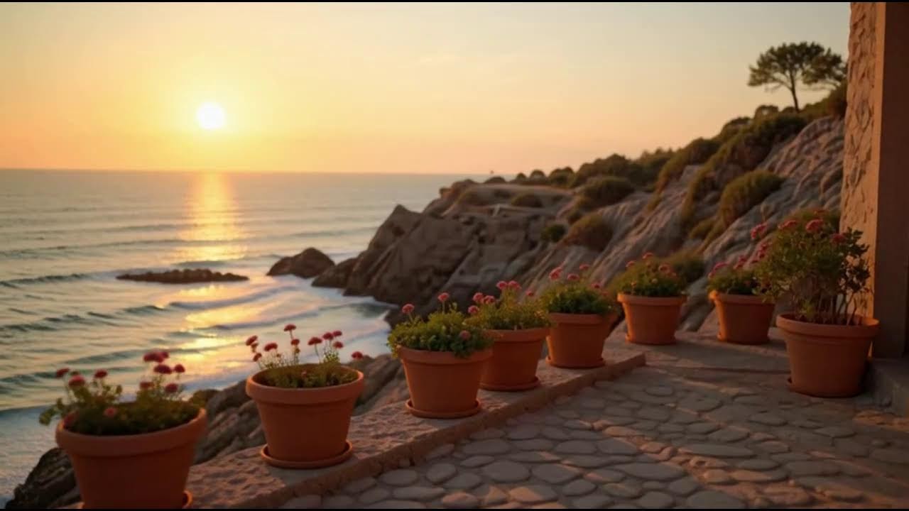 🔴Spain Love Songs Live 🌅 | Romantic Coastal Evening