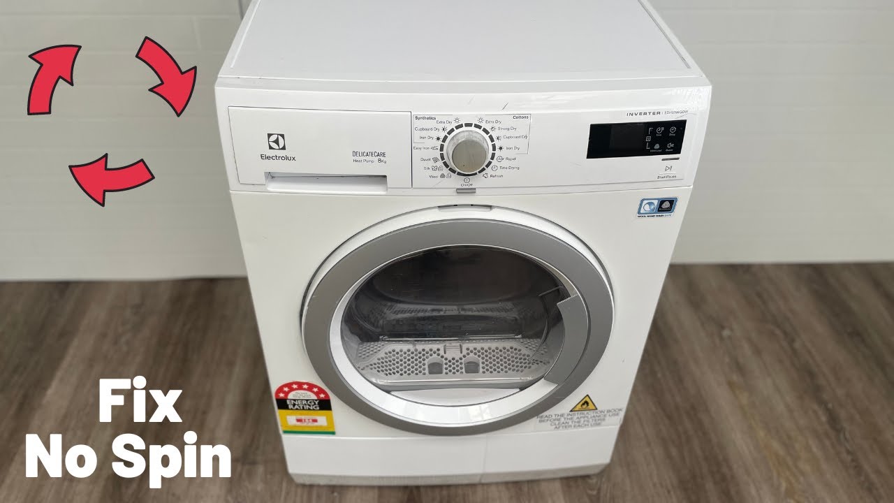 How to Fix Electrolux Zanussi Dryer Not Spinning , Simple