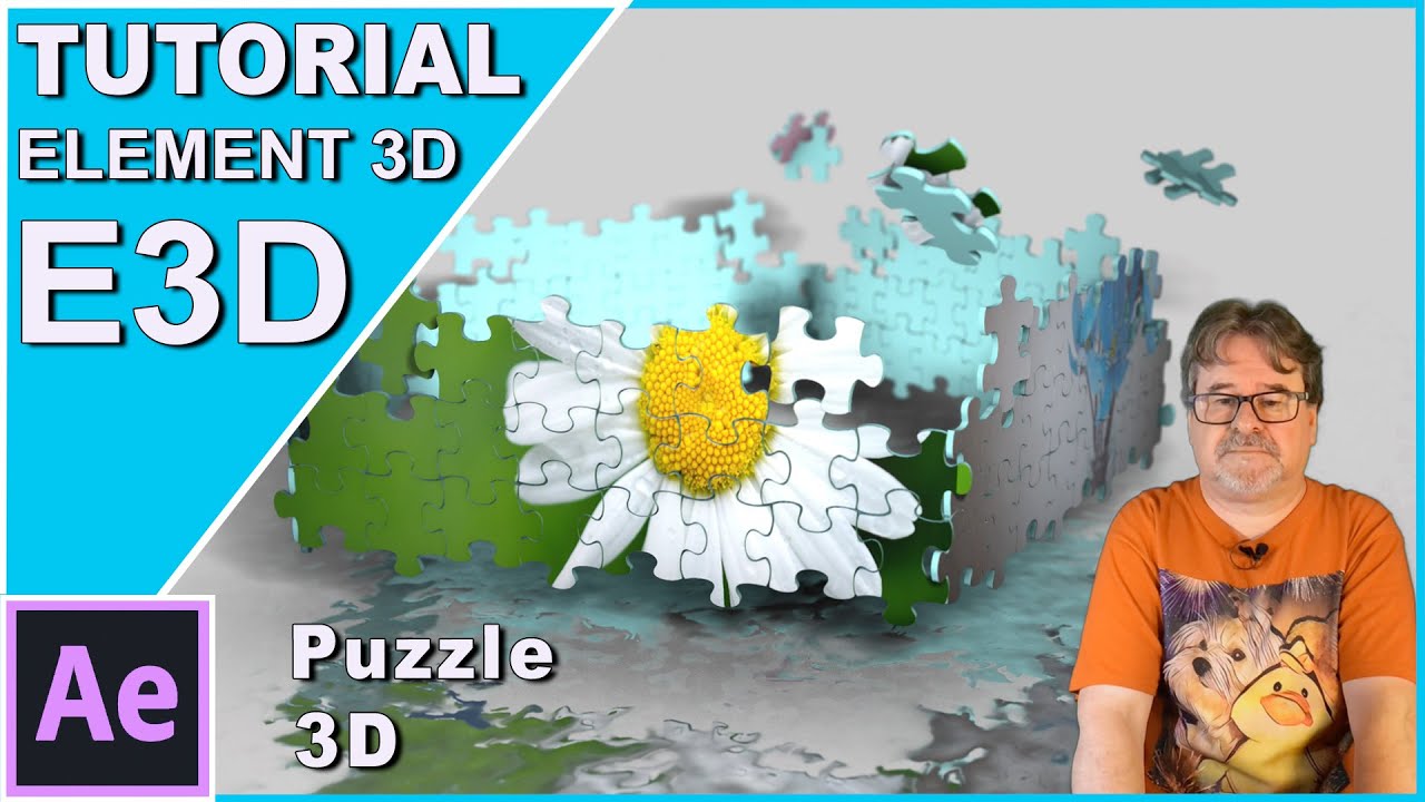 Puzzle 3D con IM&Aacute;GENES tutorial - Element 3D