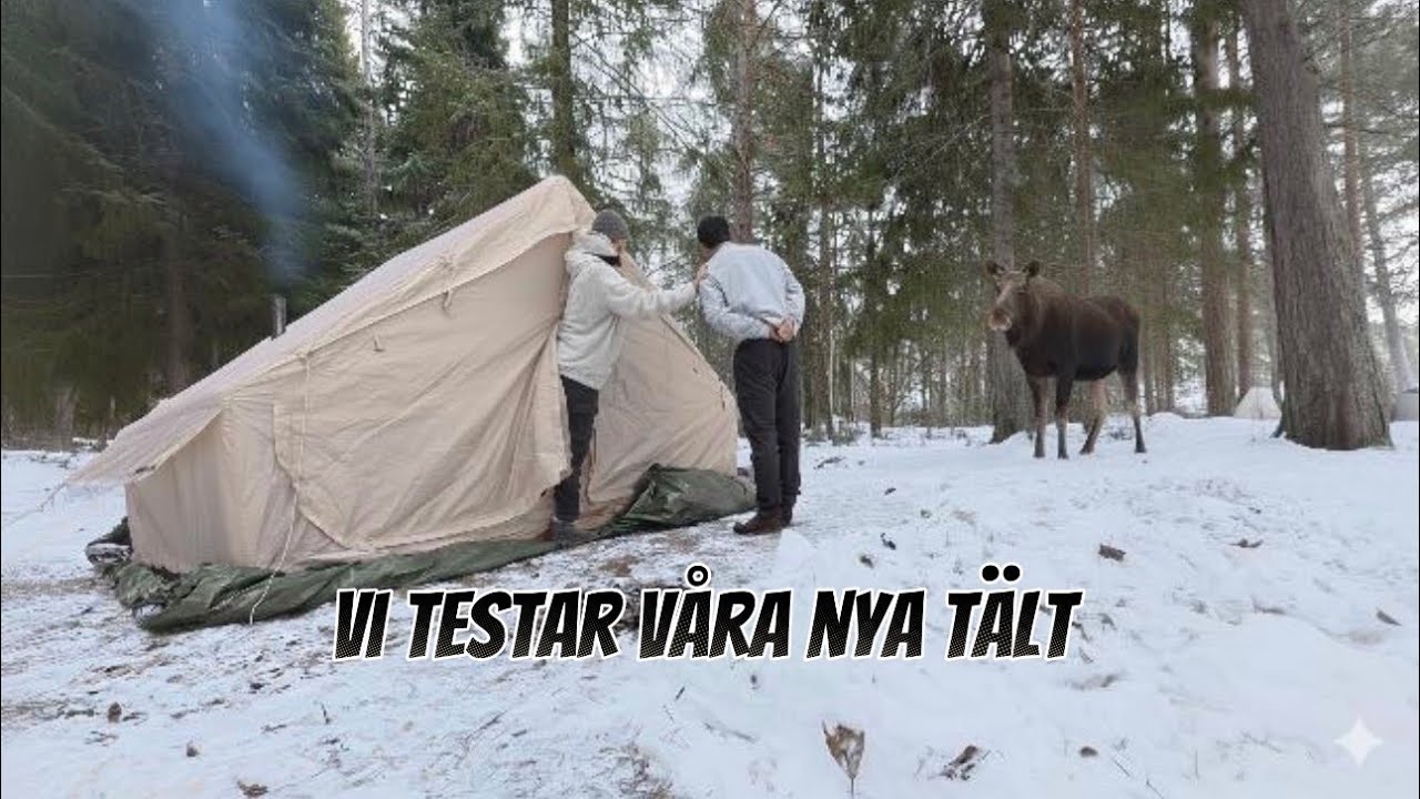 ❄️ Vintercamping & tält-test i snö ❄️