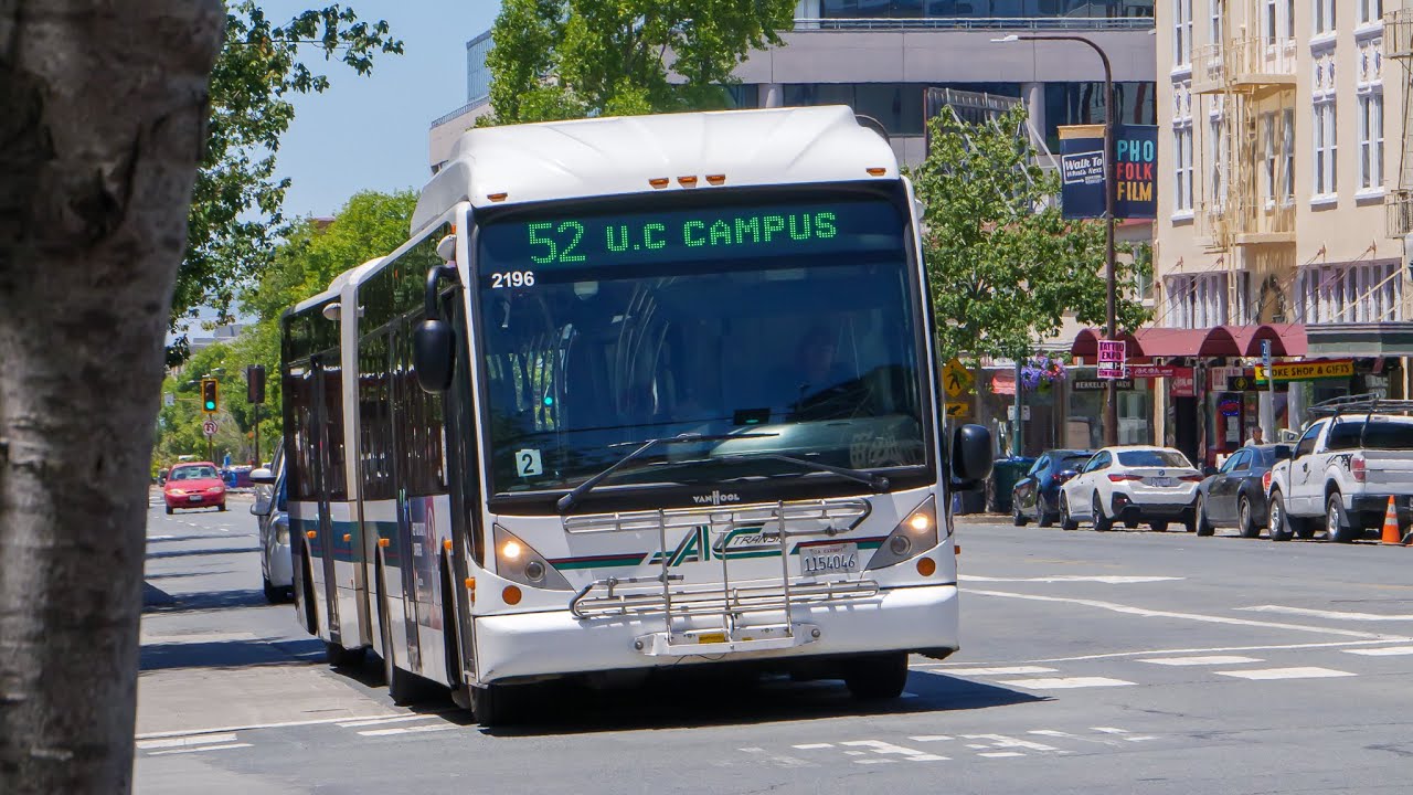 (Bouncy Ride) AC Transit Van Hool AG300 #2196 on 52
