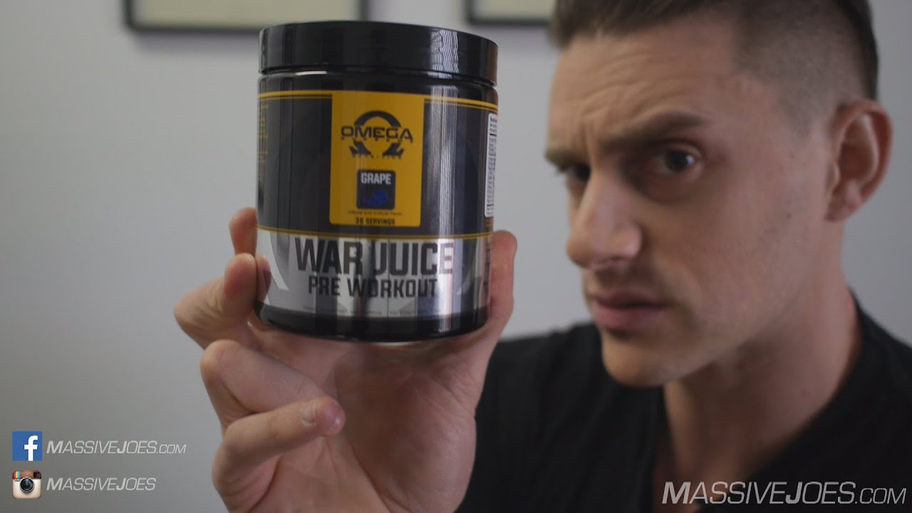 Omega Supreme WAR JUICE Pre-Workout Supplement Review - MassiveJoes.com Raw Review Mike Rashid