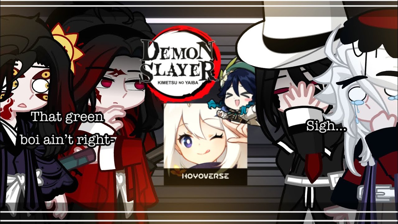 Uppermoons+Muzan & Yoriichi react to Genshin impact & Kny |Demon slayer| (Kny)
