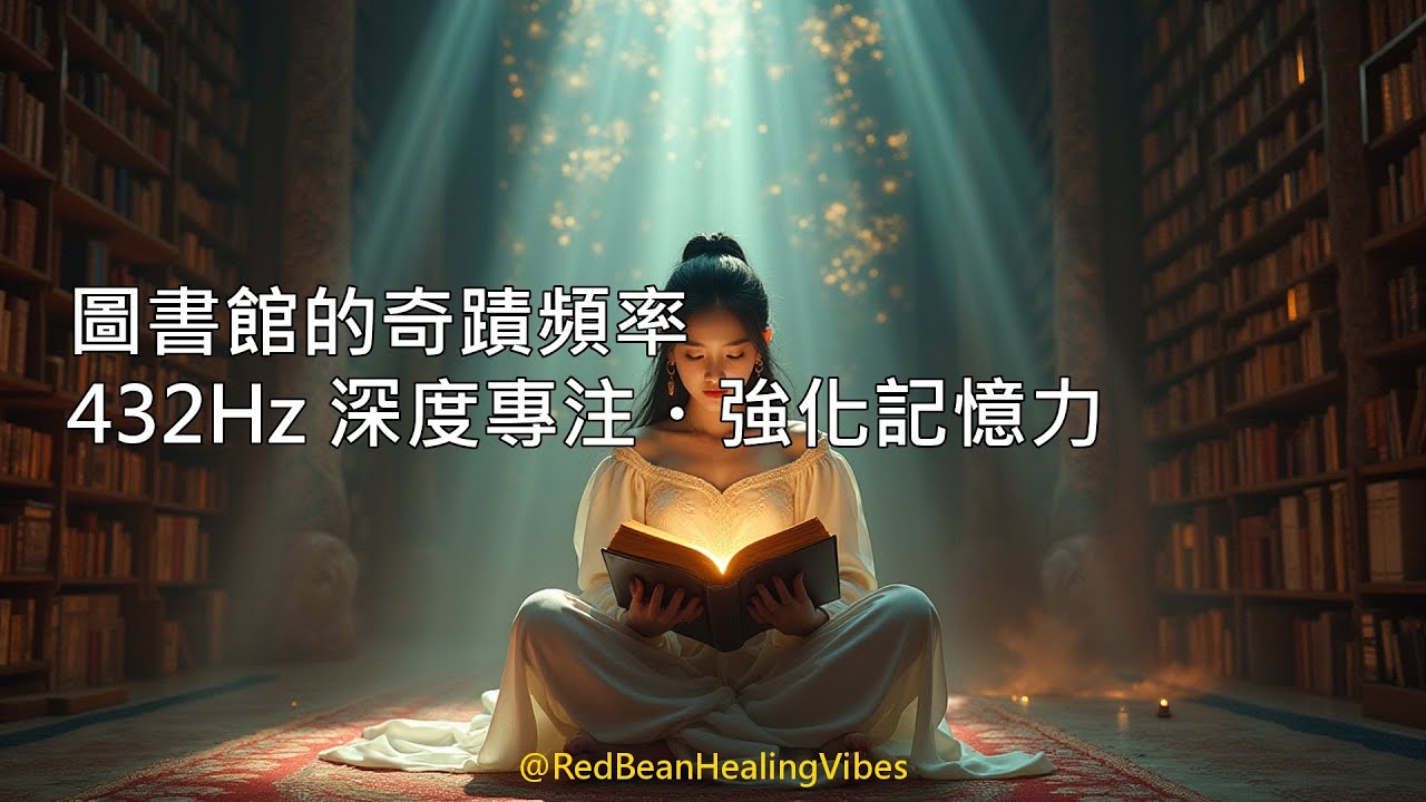 圖書館的奇蹟頻率 📖 432Hz 深度專注・強化記憶力｜Miracle Frequency for Deep Focus & Memory Boost